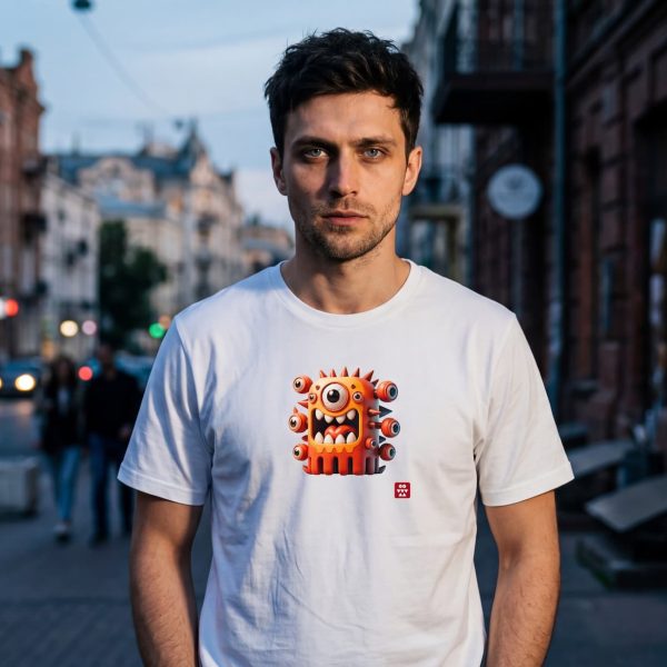 Футболки білі з героєм монстрелло (W01)